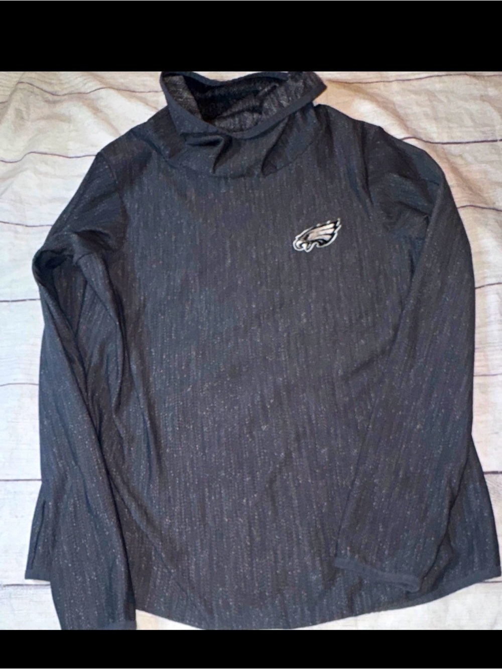 Antigua Philadelphia Eagles NFL Gray Long Sleeve Shirt, Size L Women’s
